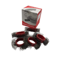 Bristle Blaster® Cepillo, acero, rojo 23 mm. (caja 10 und)