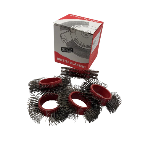 Bristle Blaster® Cepillo, acero, rojo 23 mm. (caja 10 und)