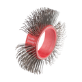 Bristle Blaster® Cepillo, acero, rojo 23 mm. (caja 10 und)