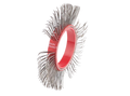 Bristle Blaster® Cepillo, acero, rojo 23 mm.